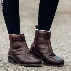 Mercury Damen Winter Reitstiefeletten mit Lammfellfutter