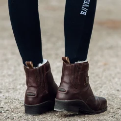 Mercury Damen Winter Reitstiefeletten mit Lammfellfutter