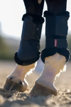 Mesh Gamaschen mit Fleece Einfassung