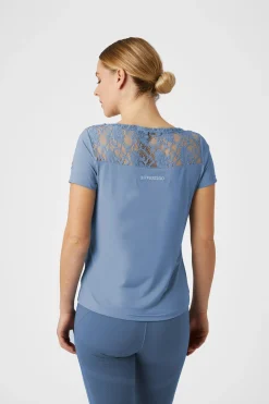 Natalia Damen Spitzenshirt