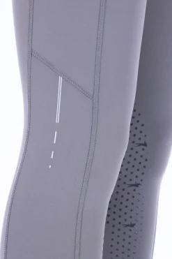 New Pocket Damen-Reitleggings Kniebesatz