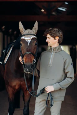 Nicolas Herren Funktionssweatshirt mit Reißverschlusstaschen