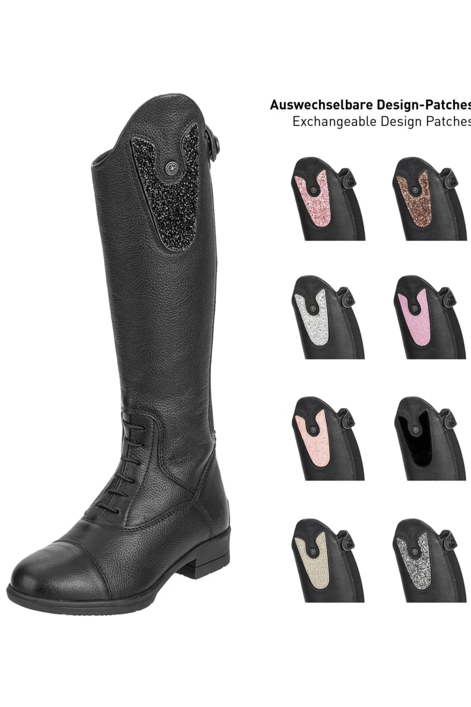 Nova Fun Convertible Kinder Reitstiefel aus Leder