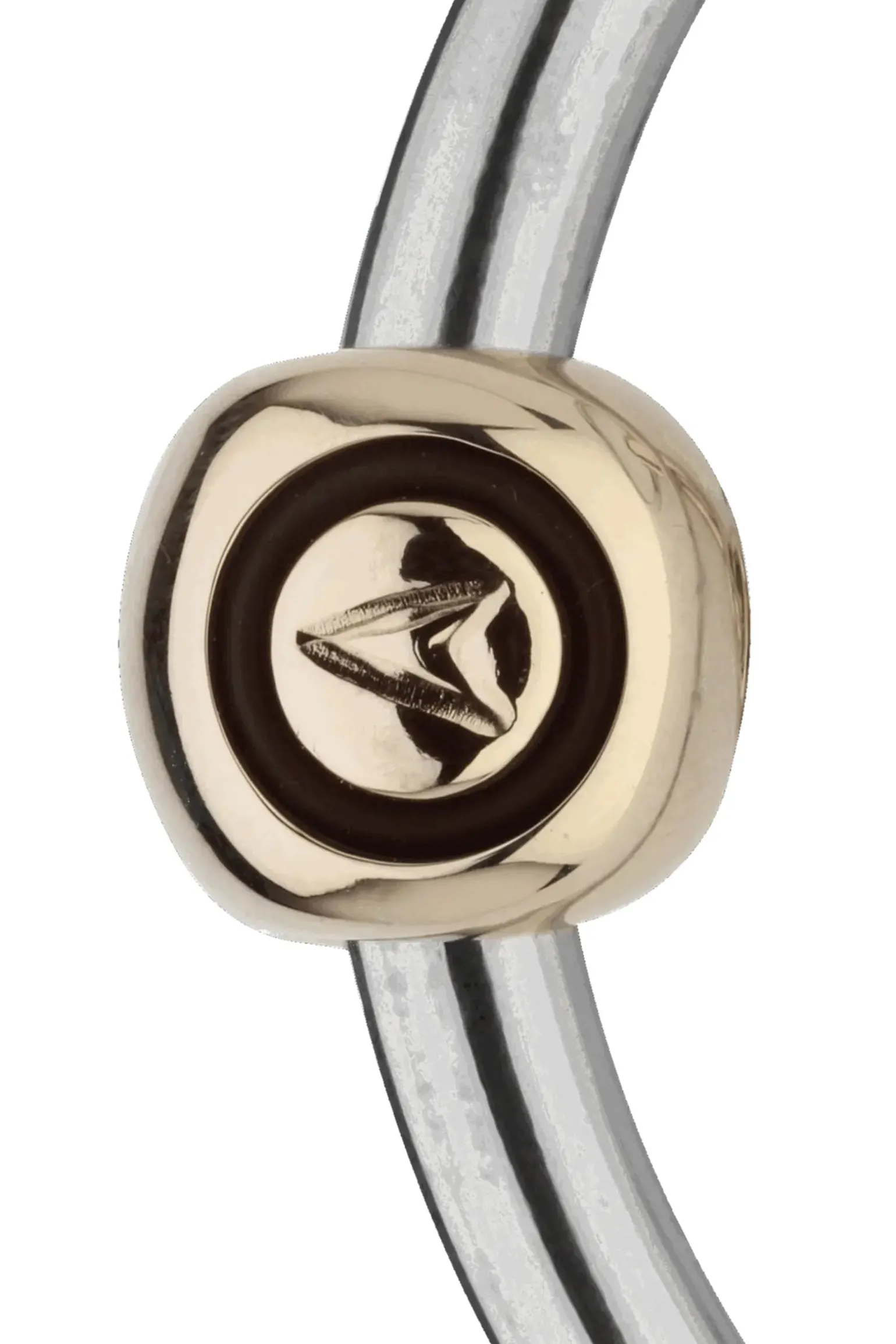 Novocontact Olivenkopfgebiss 14 mm doppelt gebrochen Sensogan mit D-förmigen Ringen