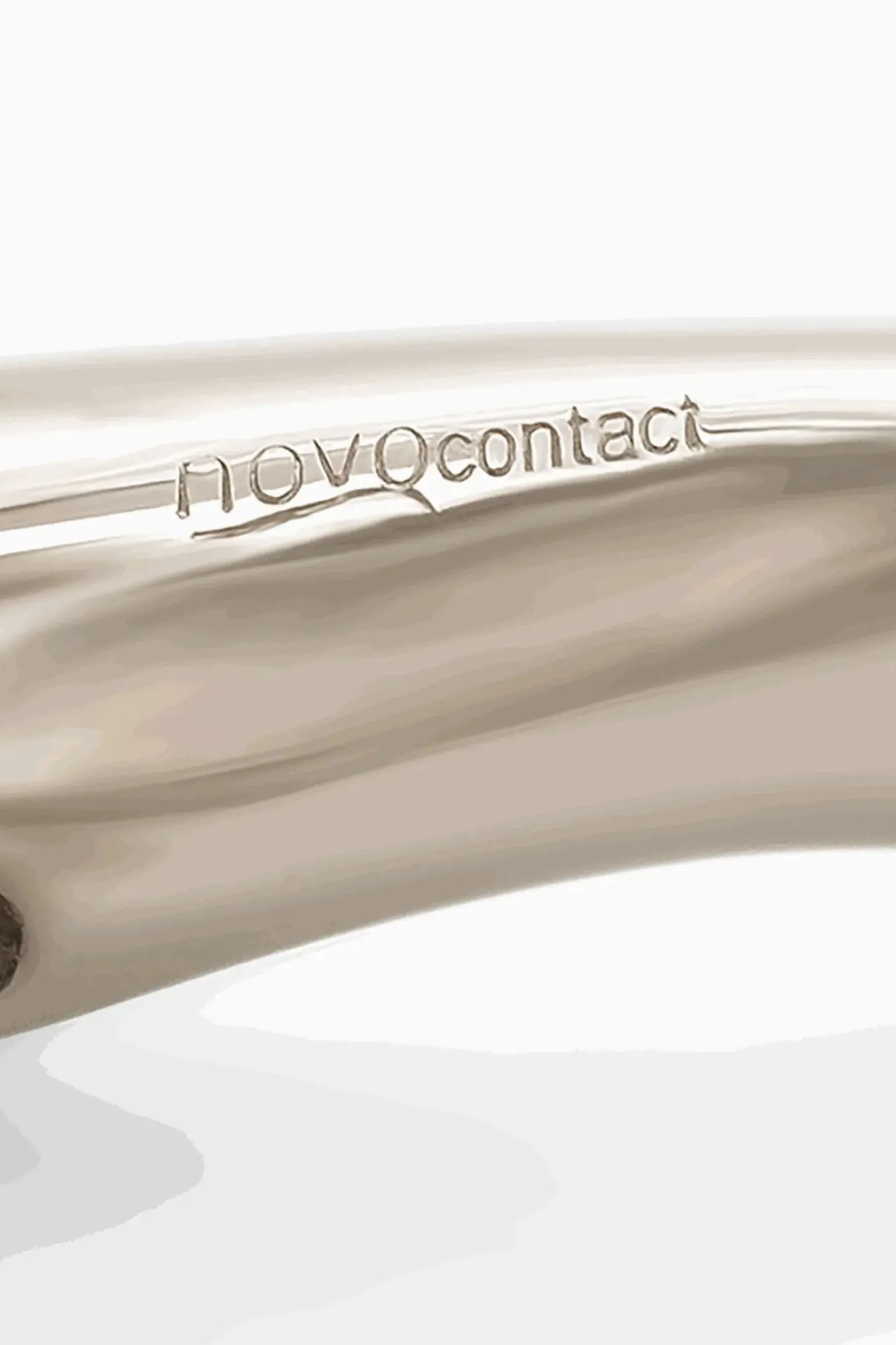 Novocontact Olivenkopfgebiss 14 mm doppelt gebrochen Sensogan mit D-förmigen Ringen