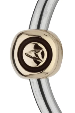 Novocontact Olivenkopfgebiss 14 mm einfach gebrochen Sensogan mit D-förmigen Ringen