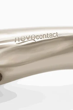 Novocontact Olivenkopfgebiss 14 mm einfach gebrochen Sensogan mit D-förmigen Ringen