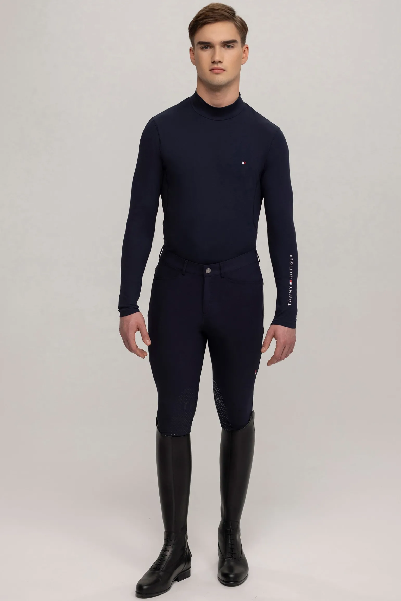 Phoenix Herren Stehkragen Langarmshirt