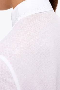 plissiertes Langarm Damen Turniershirt