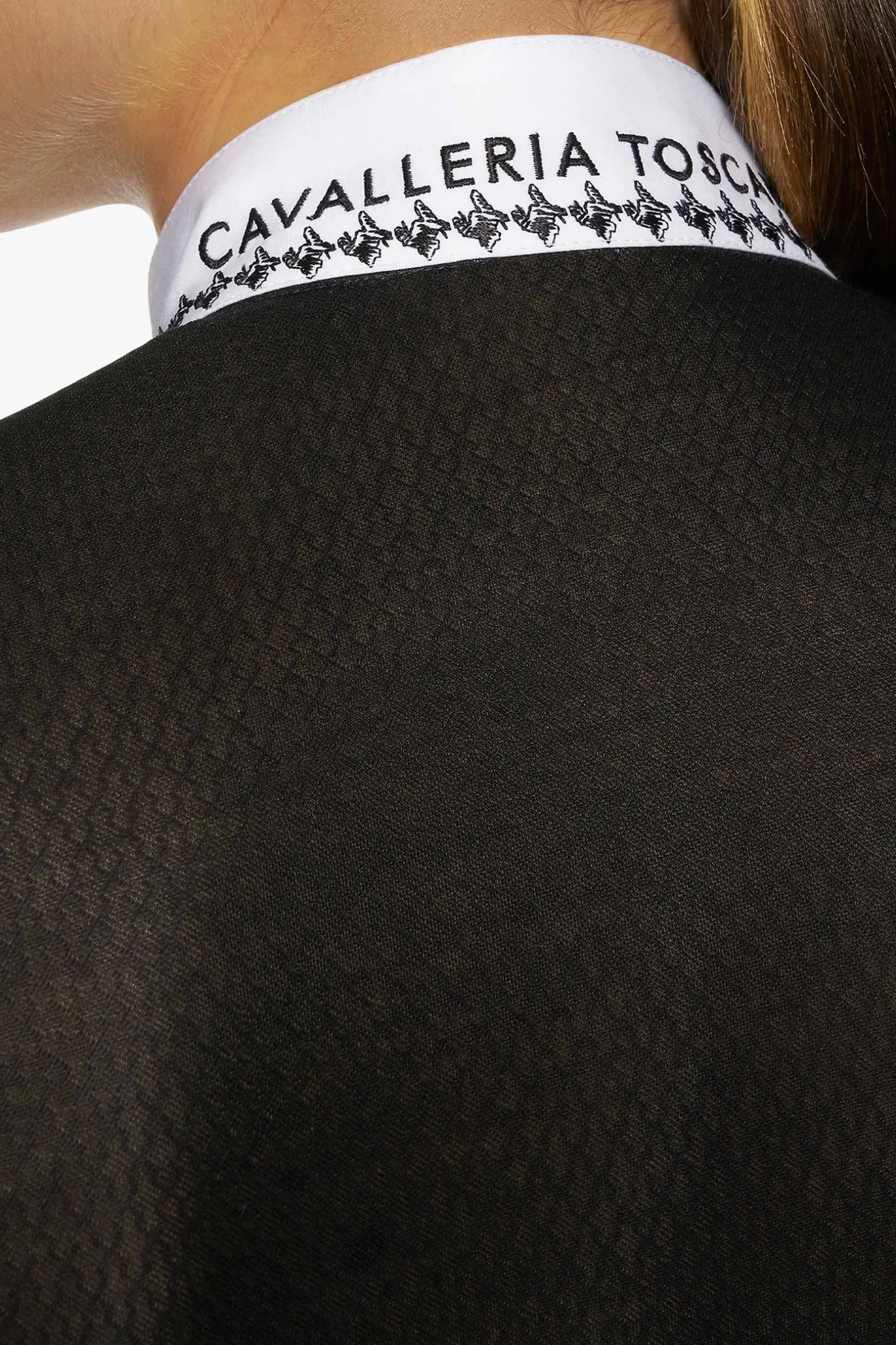 plissiertes Langarm Damen Turniershirt