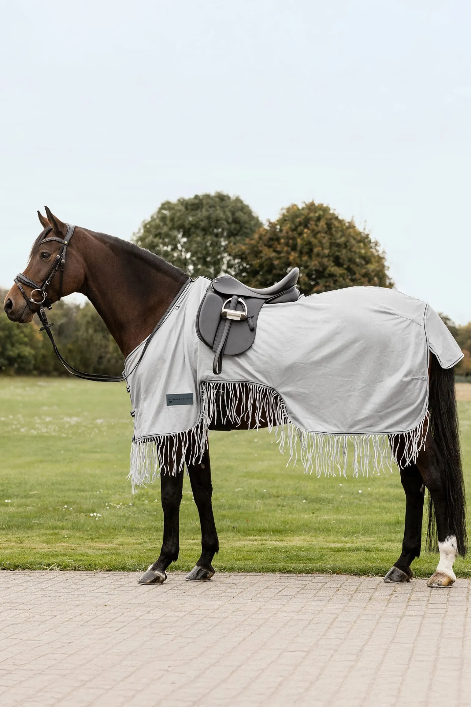 Protect Ausreit-Fliegendecke mit Fransen