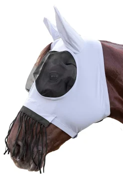 Puck Fliegenmaske mit Reißverschluss und Nasenfransen