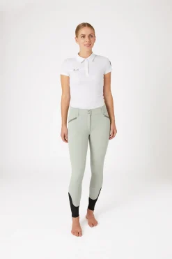 Reithose mit Silikonvollbesatz und Kristall-Taschen