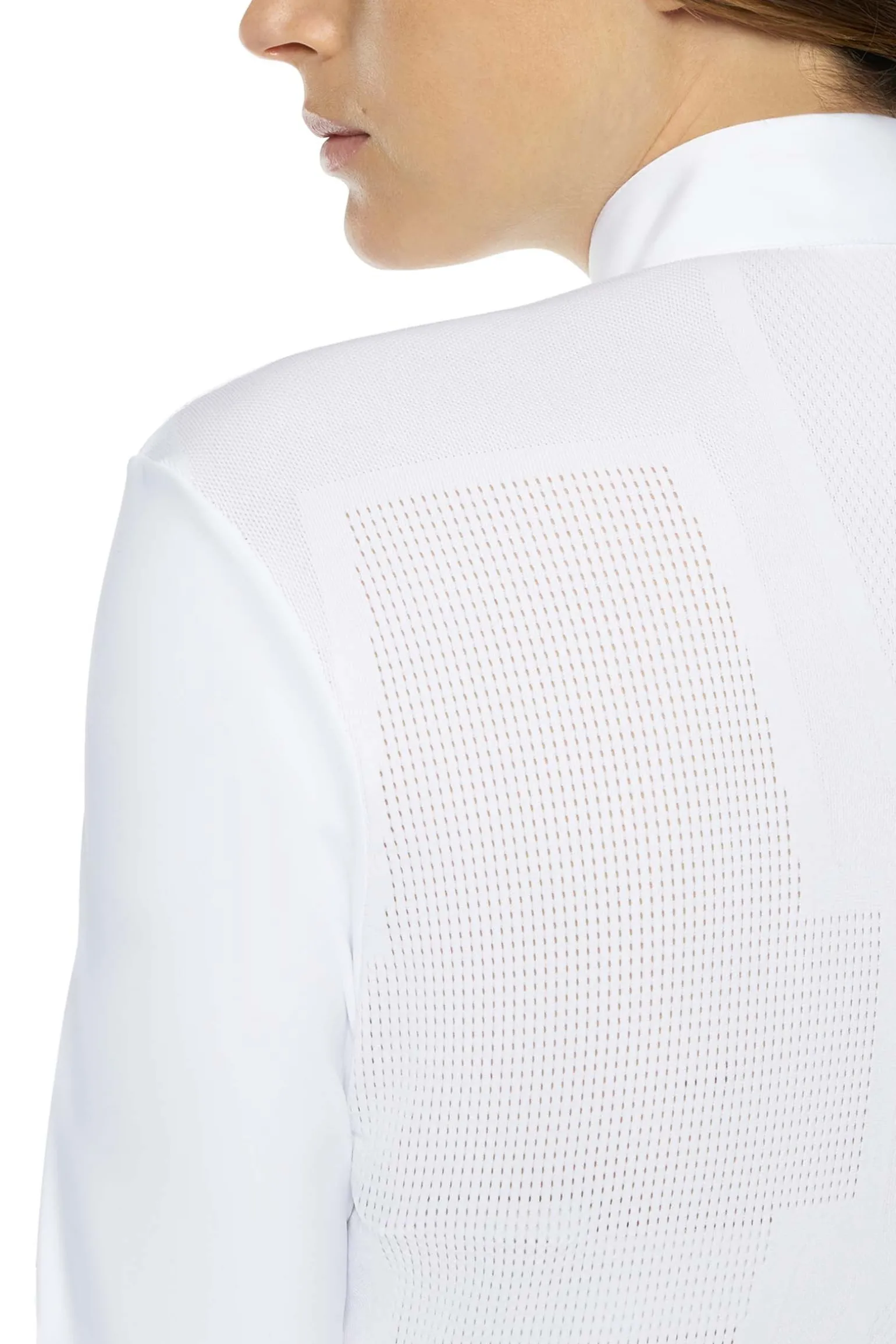 R-Evo Perforated Epaulet Damen Langarm Turniershirt