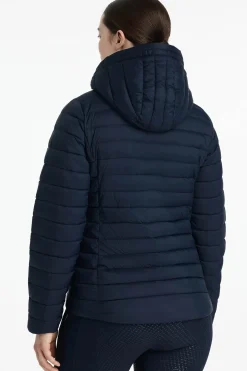 Rose Damen-Steppjacke mit Kapuze