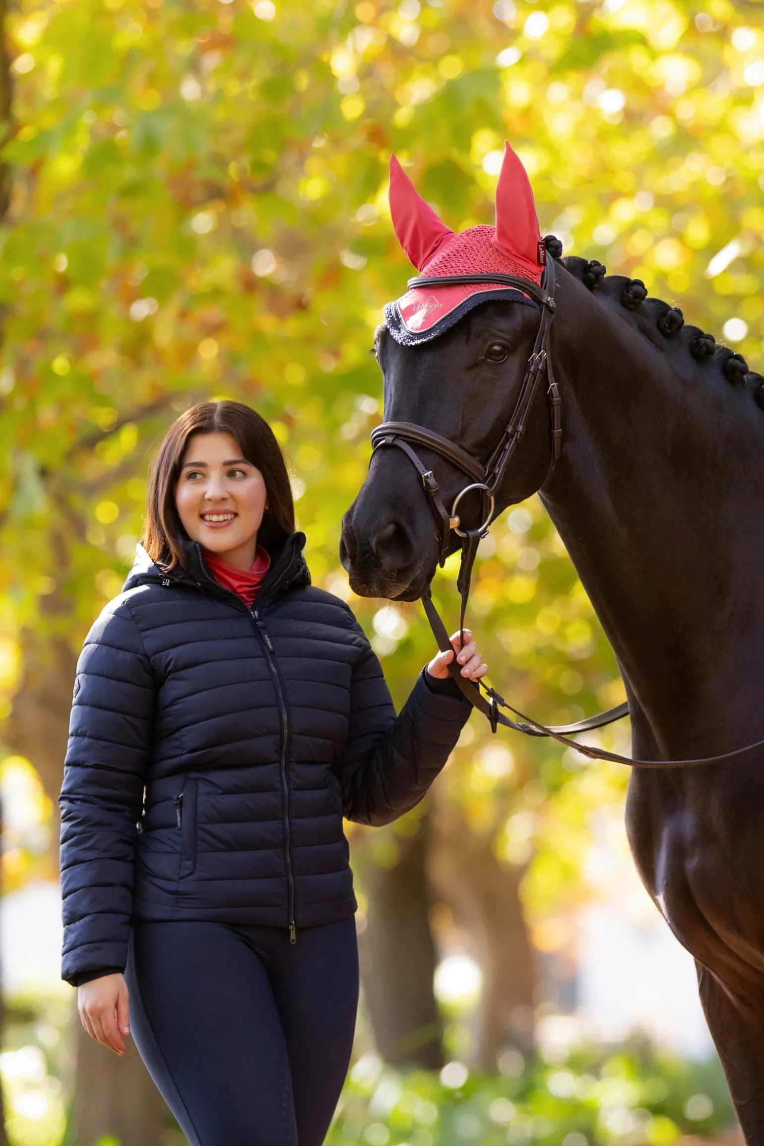 Rose Damen-Steppjacke mit Kapuze