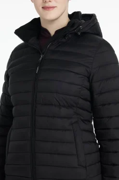 Rose Damen-Steppjacke mit Kapuze