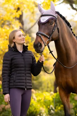 Rose Damen-Steppjacke mit Kapuze
