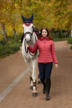Rose Damen-Steppjacke mit Kapuze