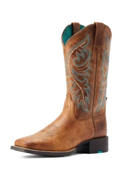 Round Up Damen-Westernstiefel mit Reißverschluss hinten