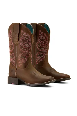 Round Up Wide Square Toe Damen Westernstiefel