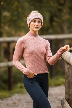 Ruth Damen Strickpullover mit Reißverschluss