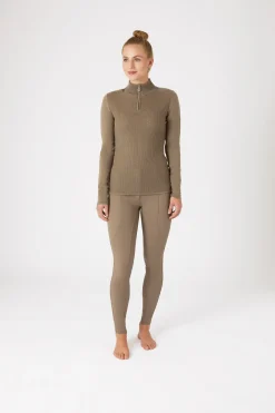 Ruth Damen Strickpullover mit Reißverschluss