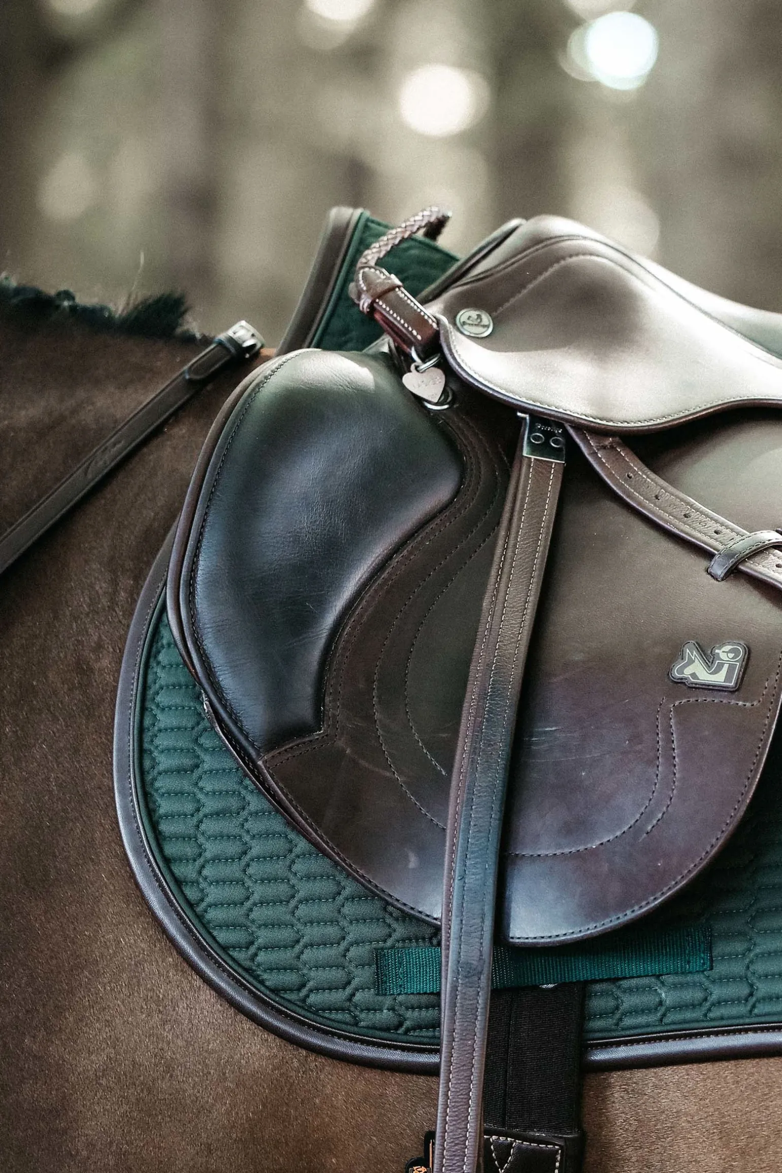 Saddle Pad Color Edition Leather Jumping