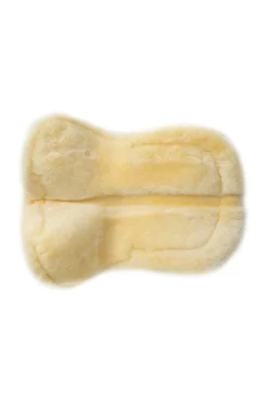 Sattelkissen m.med.Lammfell, mit Taschen