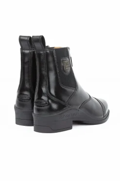 Saturn Damen Lederreitstiefeletten mit Reißverschluss