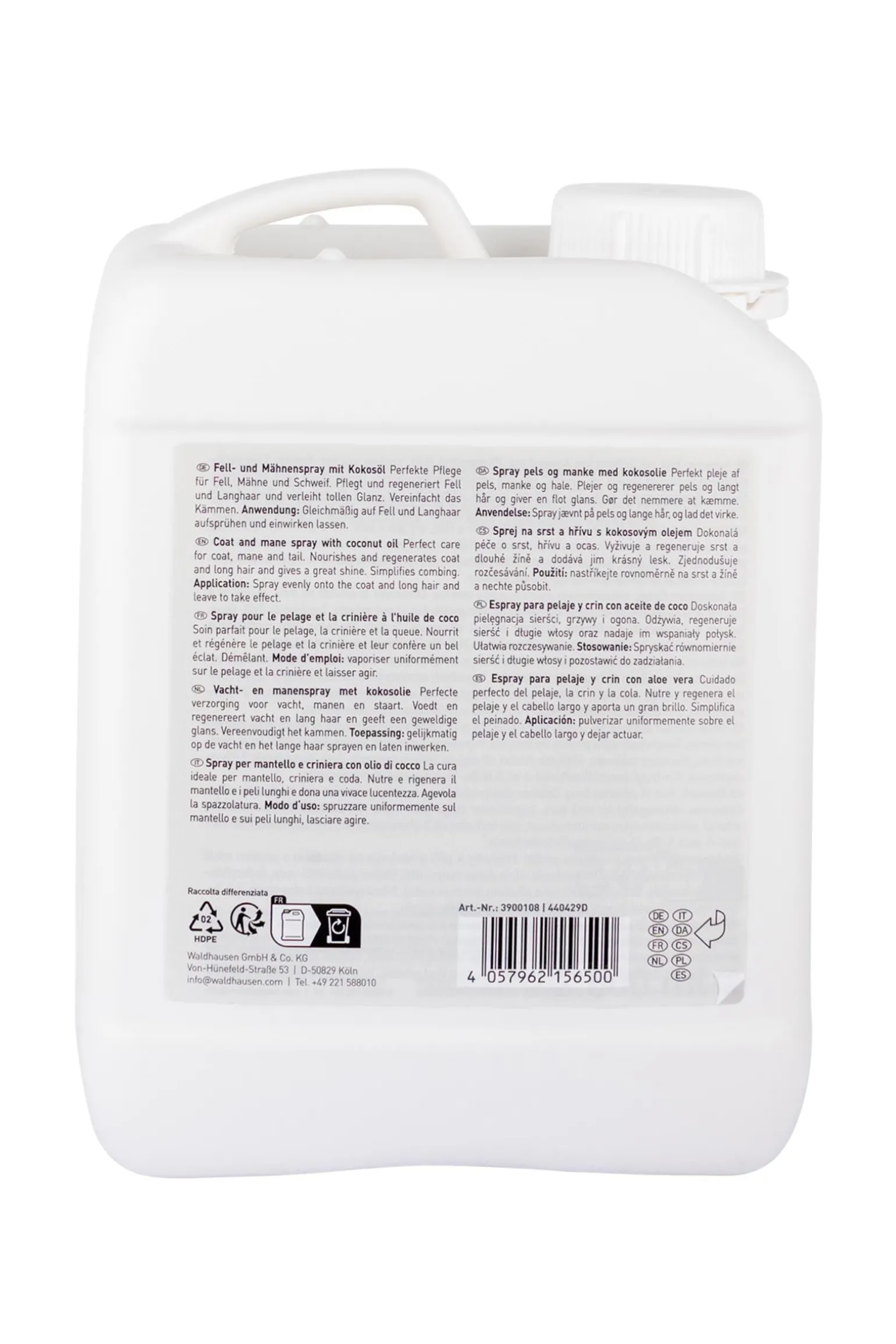 Schweif- und Mähnenspray mit Kokosöl, 2500ml