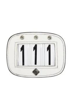 Startnummernhalter für den Sattel mit Glitzersteinen