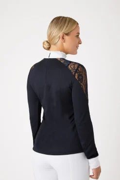 Sylvie Damen Langarm-Turniershirt mit Spitze