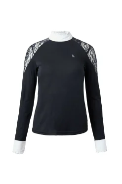 Sylvie Damen Langarm-Turniershirt mit Spitze