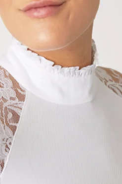 Sylvie Damen Langarm-Turniershirt mit Spitze