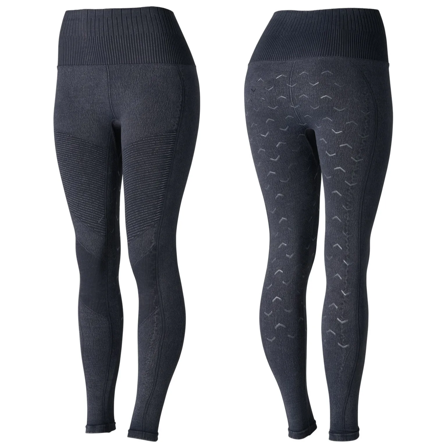 Vanessa Reitleggings mit Vollbesatz, Nahtlos in Jeansoptik