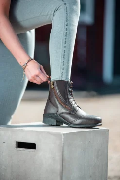 Veganza Reitstiefelette mit seitlichem Reißverschluss