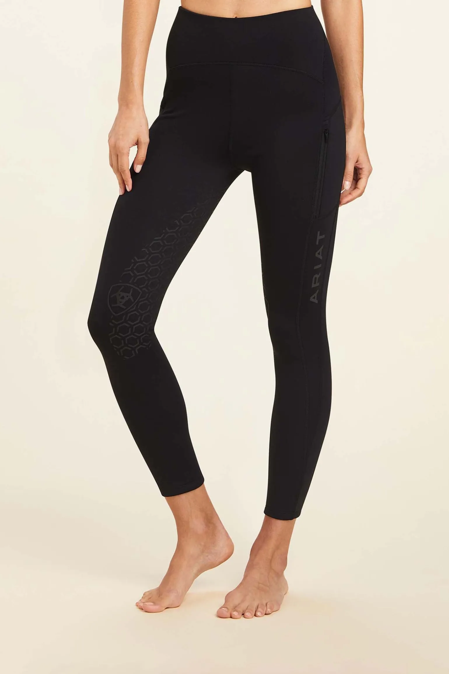 Venture Thermal Damen Reitleggings mit Halbgrip
