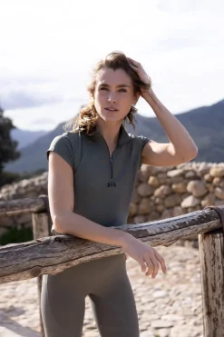 Viktoria Damen Vollbesatzreitleggings mit weniger Nähten