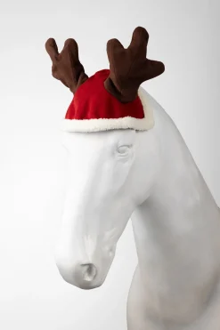 Weihnachtliche Rentier-Pferdemütze