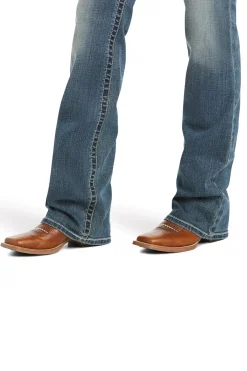 Whipstitch R.E.A.L. Damen Bootcut Stretch Jeans mit mittelhohem Bund